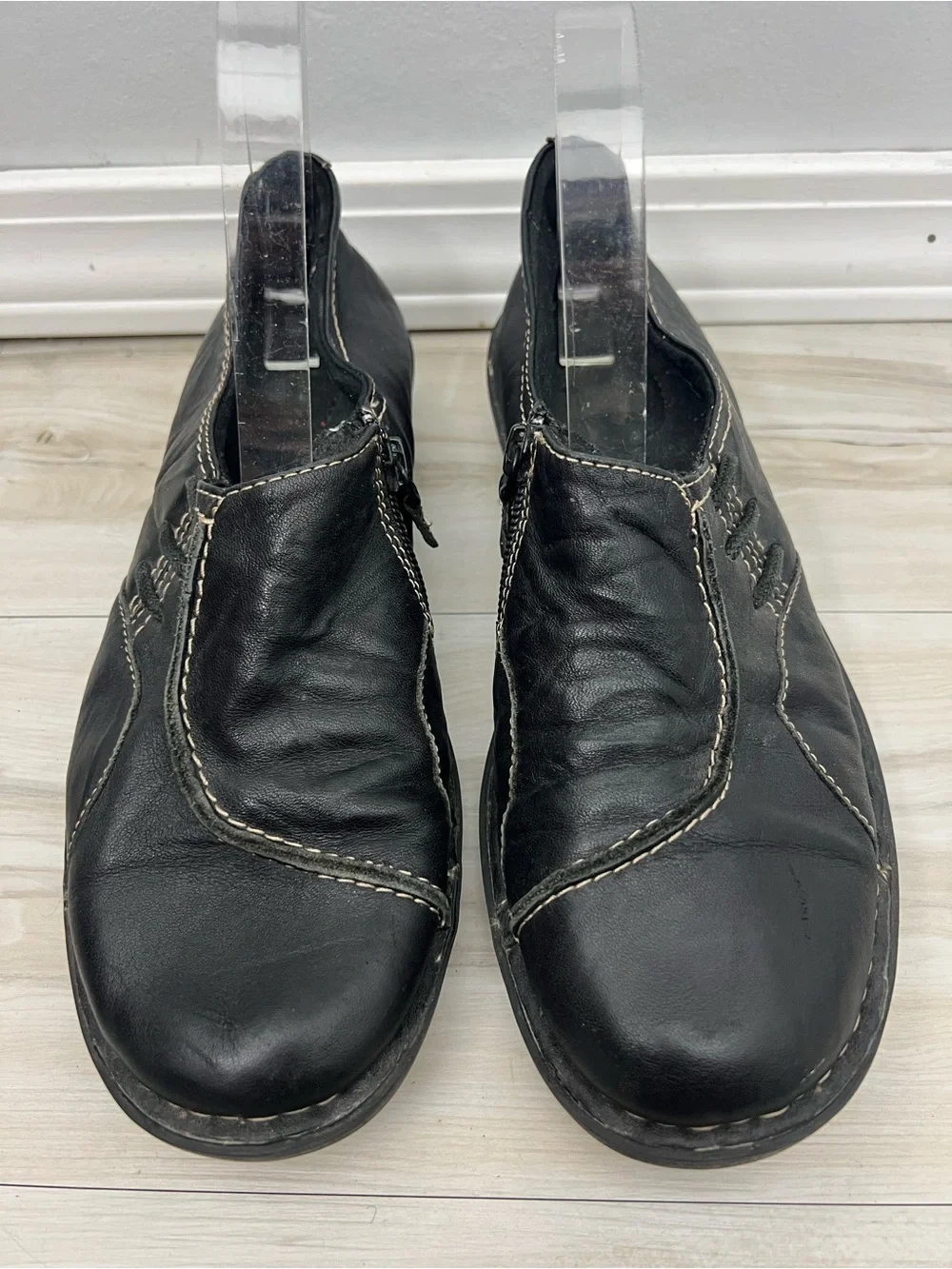 Clarks Leather Slip On Shoes